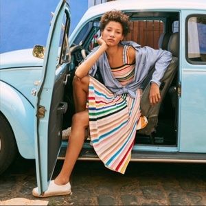 NWT J. Crew Rainbow Stripe Skirt 🌈